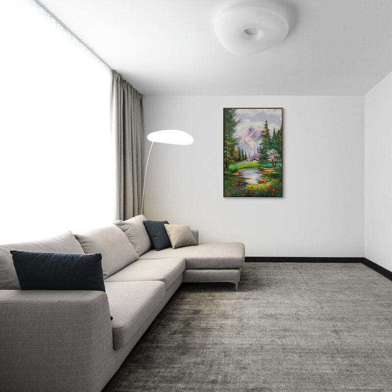 Çam Ormanının Huzurlu Zamanı Yağlı Boya Tablosu