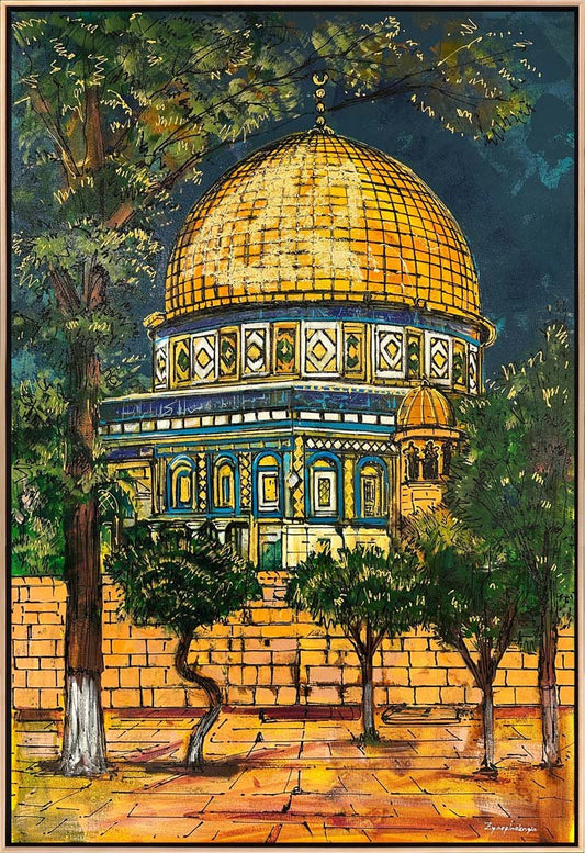 Mescid-i Aksa'nın Çağrısı Yağlı Boya Tablosu