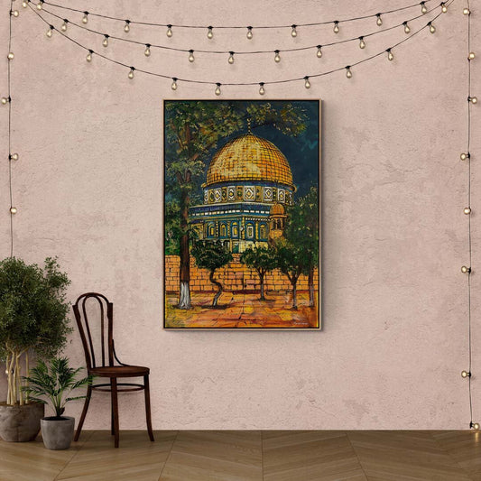 Mescid-i Aksa'nın Çağrısı Yağlı Boya Tablosu