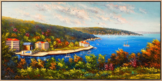 Boğaz'ın Eski Yansımaları Yağlı Boya Tablosu