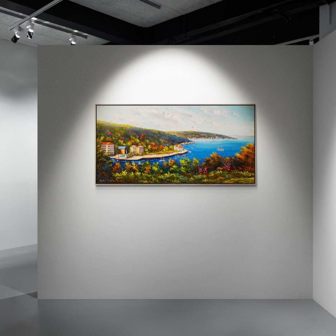 Boğaz'ın Eski Yansımaları Yağlı Boya Tablosu