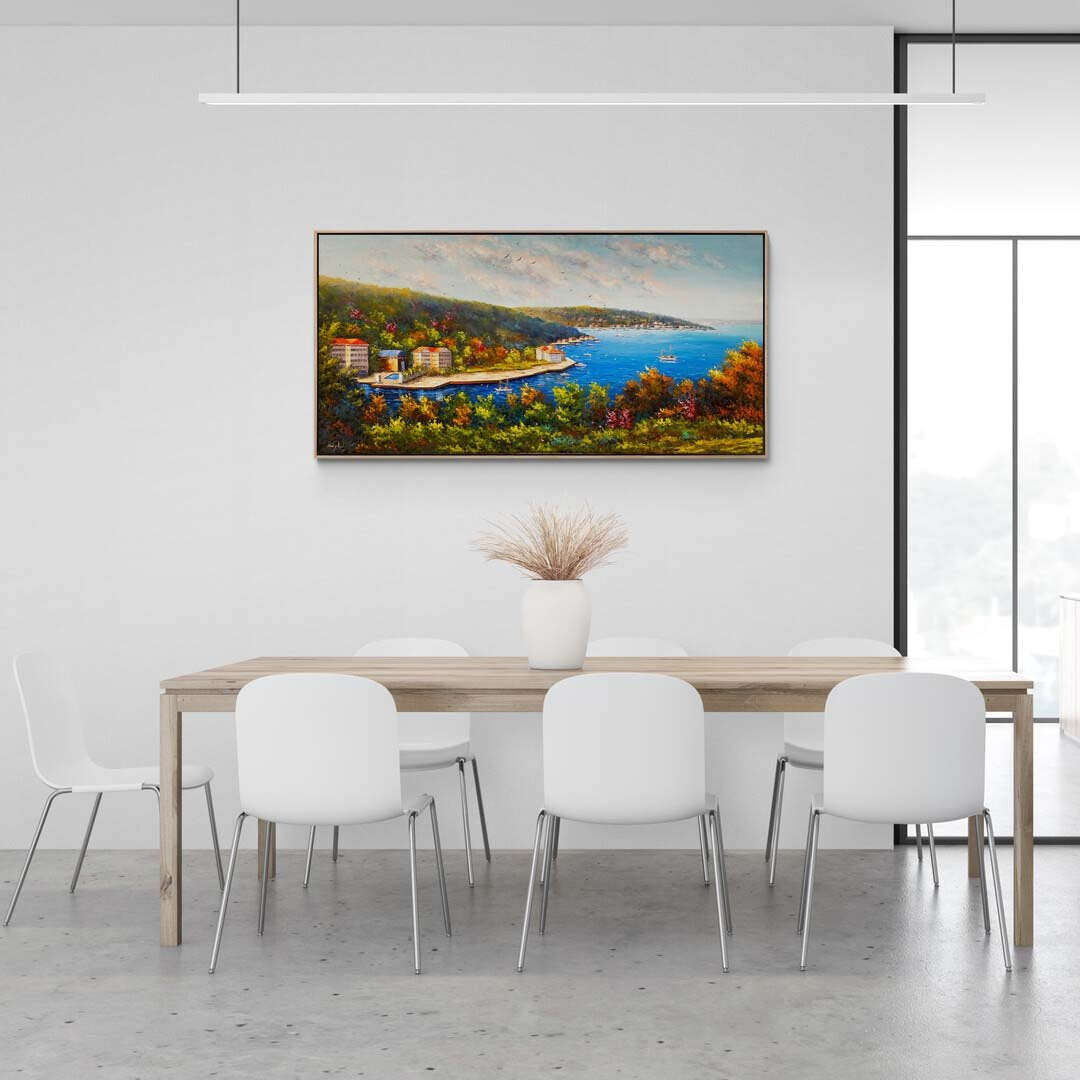 Boğaz'ın Eski Yansımaları Yağlı Boya Tablosu