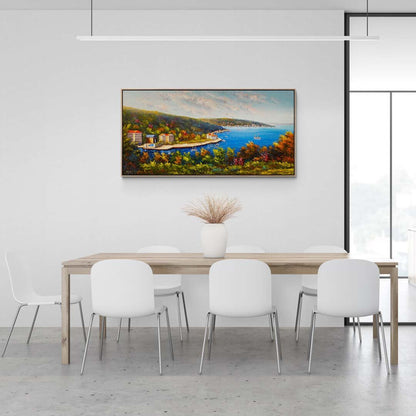 Boğaz'ın Eski Yansımaları Yağlı Boya Tablosu