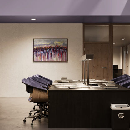 Soyut İstanbul Senfonisi Yağlı Boya Tablosu