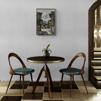 Kasabanın Eski Mahalleleri Yağlı Boya Tablosu