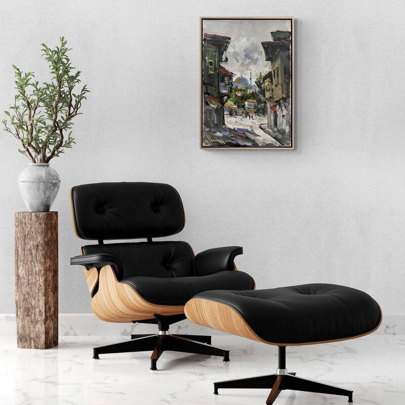 Kasabanın Eski Mahalleleri Yağlı Boya Tablosu