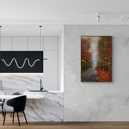 Sessiz Orman Yolu Yağlı Boya Tablosu