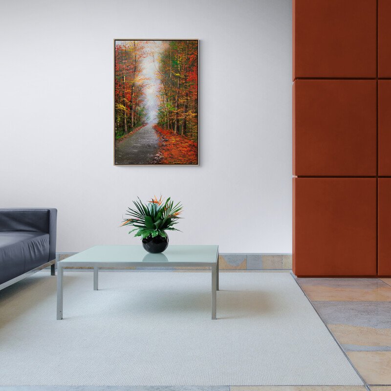 Sessiz Orman Yolu Yağlı Boya Tablosu