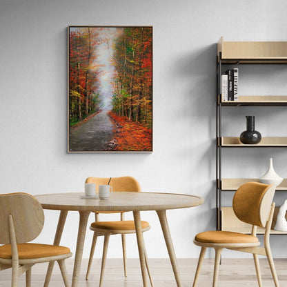 Sessiz Orman Yolu Yağlı Boya Tablosu