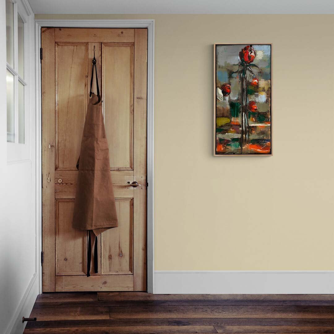 Kırmızı Gül Yağlı Boya Tablosu