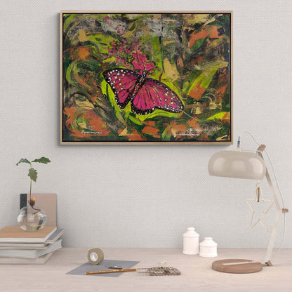 Kelebeğin Serüveni Yağlı Boya Tablosu