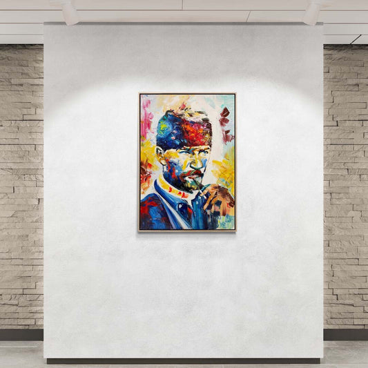 Milli Mücadelenin Mimarı Yağlı Boya Tablosu