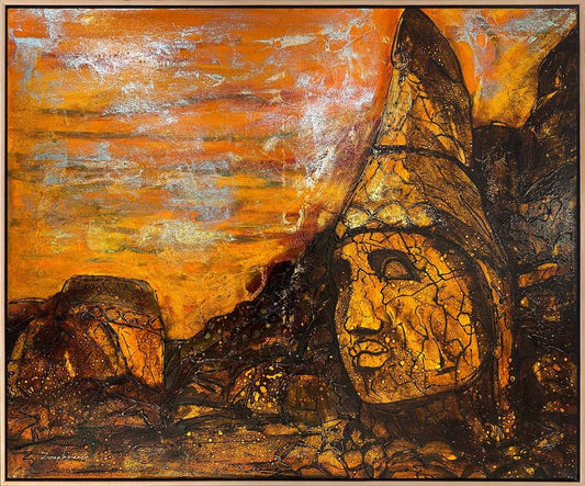 Nemrut'un Tarihî Yankıları Yağlı Boya Tablosu