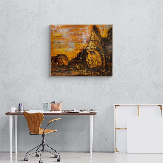 Nemrut'un Tarihî Yankıları Yağlı Boya Tablosu