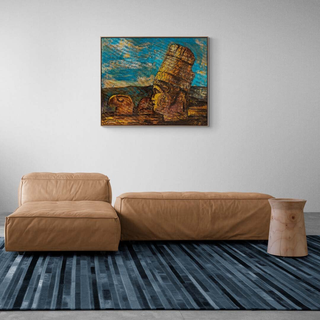 Nemrut'un Tarihi Yolculuğu Yağlı Boya Tablosu