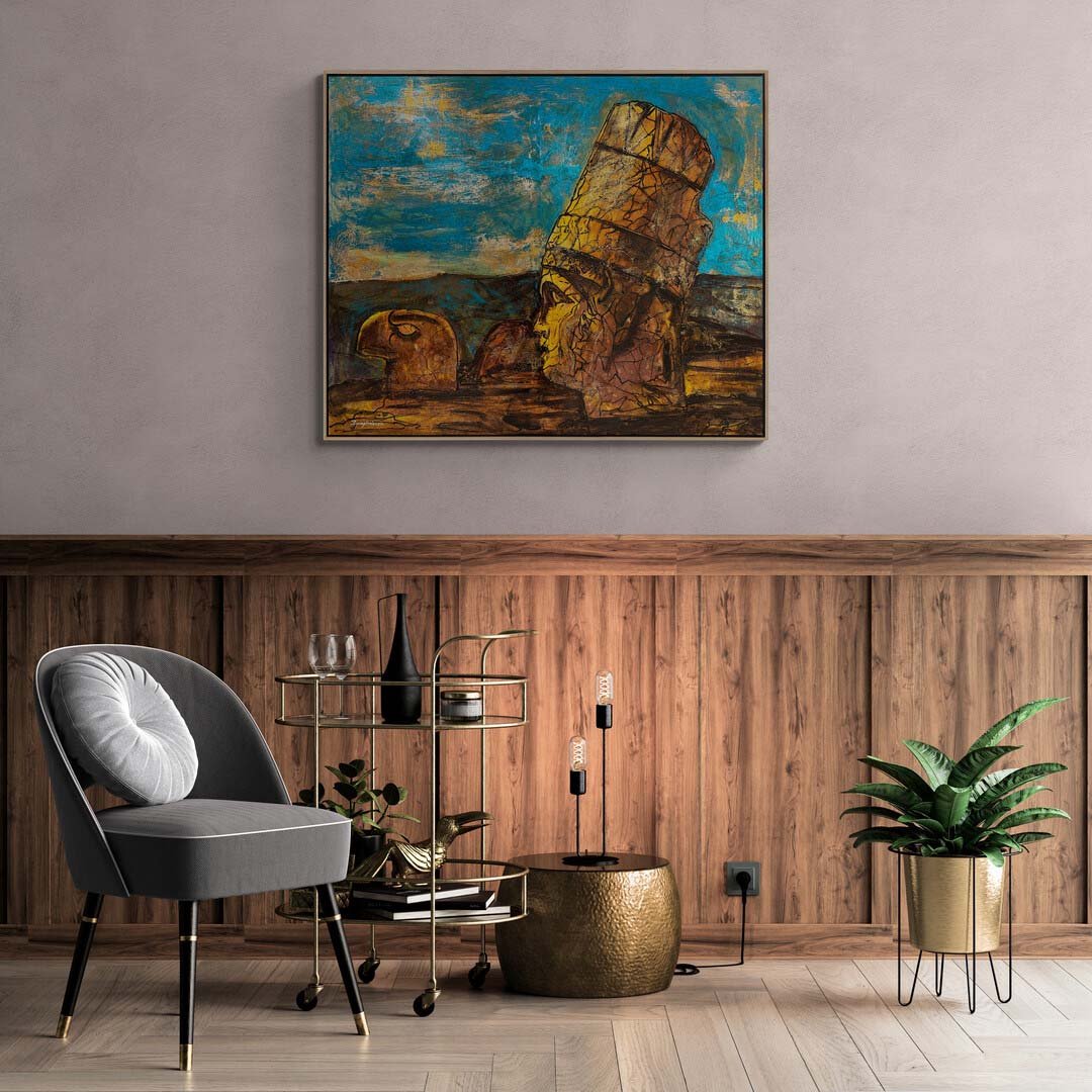 Nemrut'un Tarihi Yolculuğu Yağlı Boya Tablosu