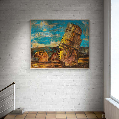 Nemrut'un Tarihi Yolculuğu Yağlı Boya Tablosu