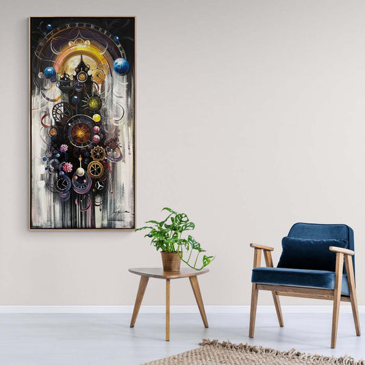 Zamanın Yankıları Yağlı Boya Tablosu