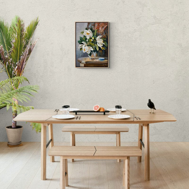 Vazodaki Beyaz Manolyalar Yağlı Boya Tablosu