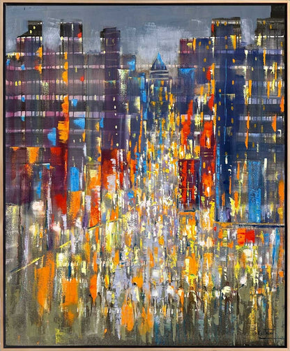 Geometrik Esintiler Yağlı Boya Tablosu