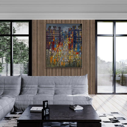 Geometrik Esintiler Yağlı Boya Tablosu