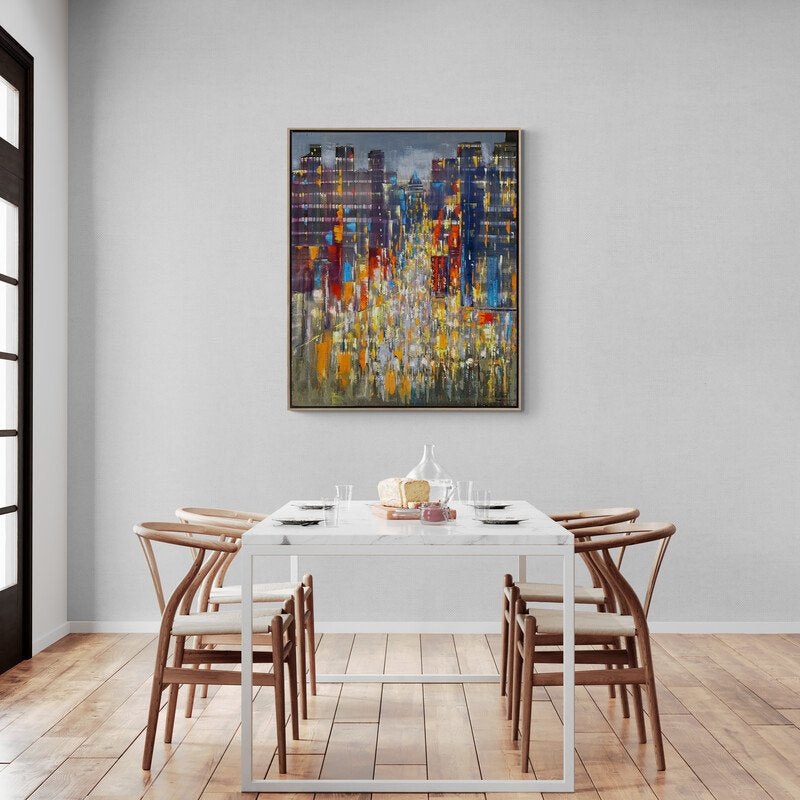 Geometrik Esintiler Yağlı Boya Tablosu