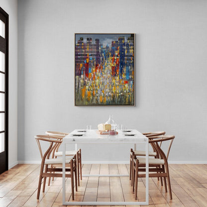 Geometrik Esintiler Yağlı Boya Tablosu