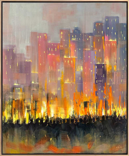 Gece Şafağı Rüyası Yağlı Boya Tablosu