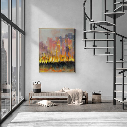 Gece Şafağı Rüyası Yağlı Boya Tablosu