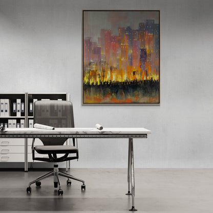 Gece Şafağı Rüyası Yağlı Boya Tablosu