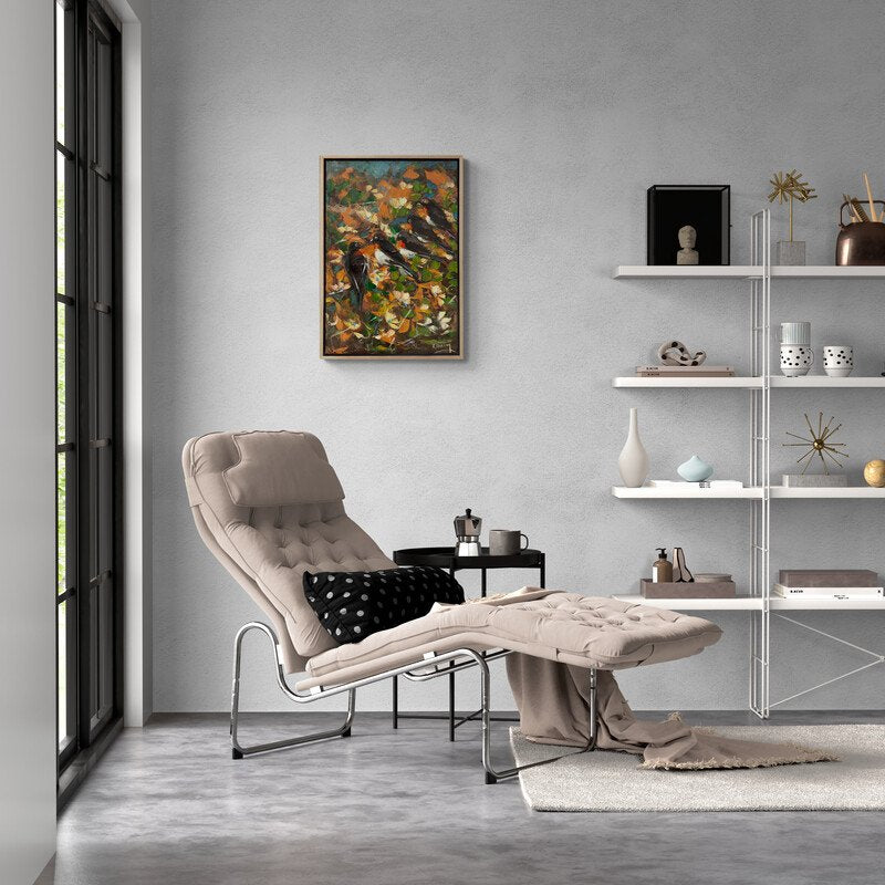 Kuşların Fısıltıları Yağlı Boya Tablosu