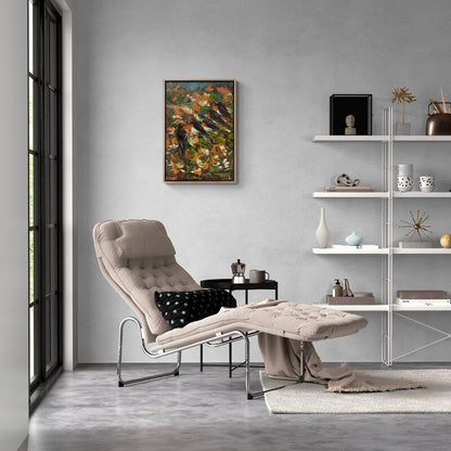 Kuşların Fısıltıları Yağlı Boya Tablosu