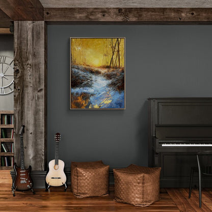 Kışın Esintisi Yağlı Boya Tablosu