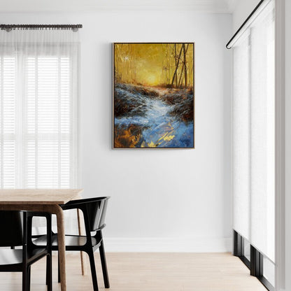 Kışın Esintisi Yağlı Boya Tablosu