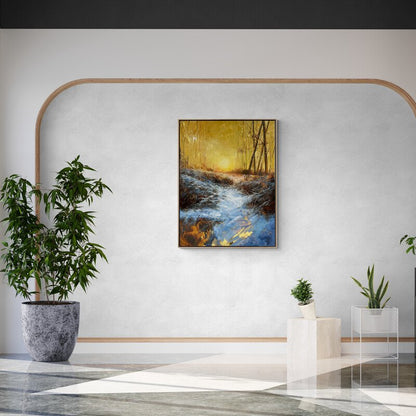 Kışın Esintisi Yağlı Boya Tablosu