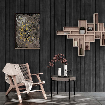 Şekillerin Dansı Yağlı Boya Tablosu