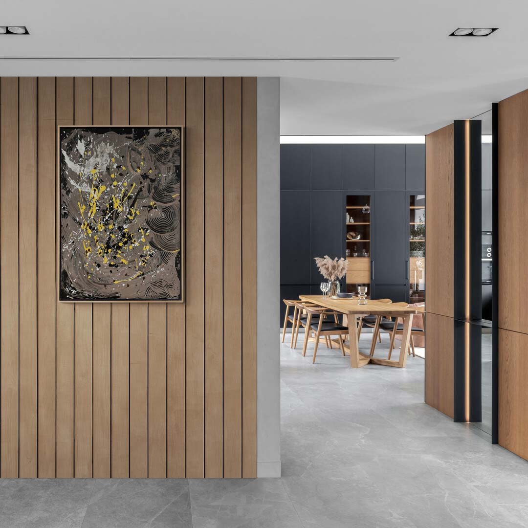 Şekillerin Dansı Yağlı Boya Tablosu