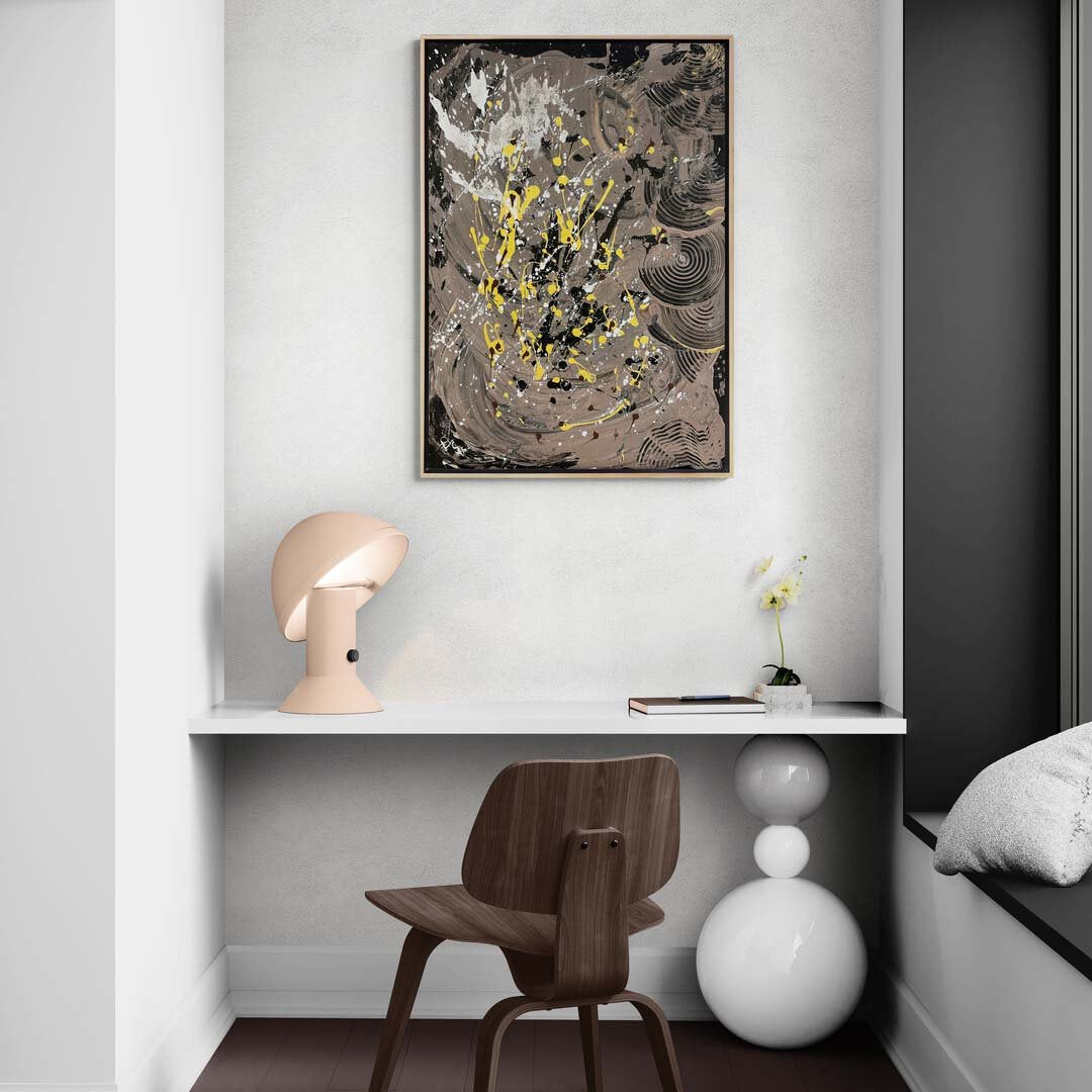 Şekillerin Dansı Yağlı Boya Tablosu