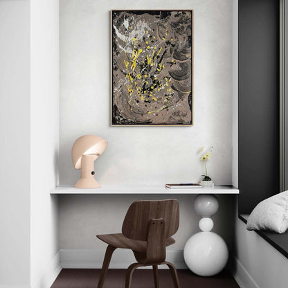 Şekillerin Dansı Yağlı Boya Tablosu