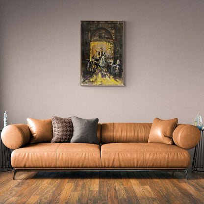 Halkı Selamlama Yağlı Boya Tablosu