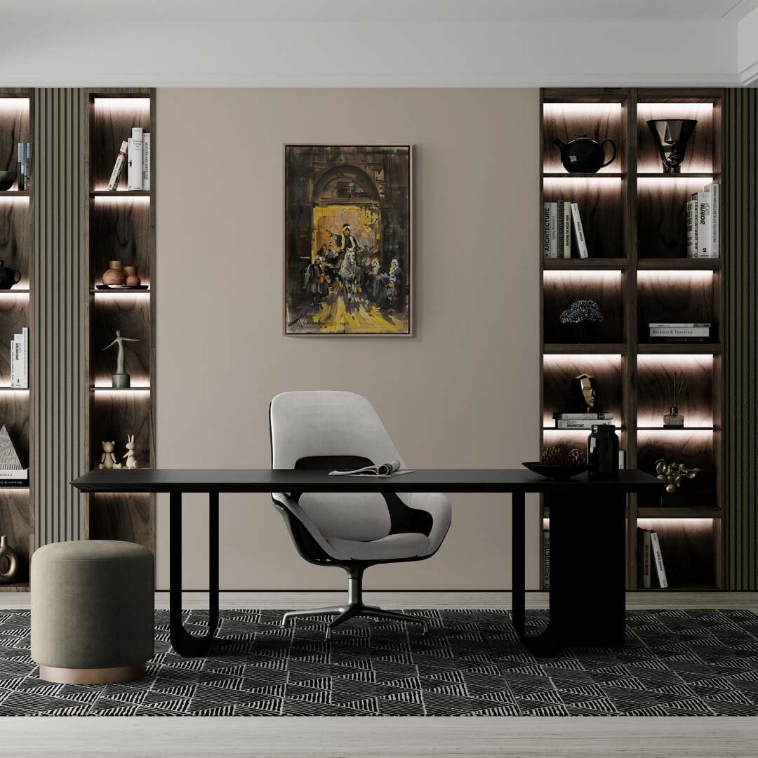 Halkı Selamlama Yağlı Boya Tablosu