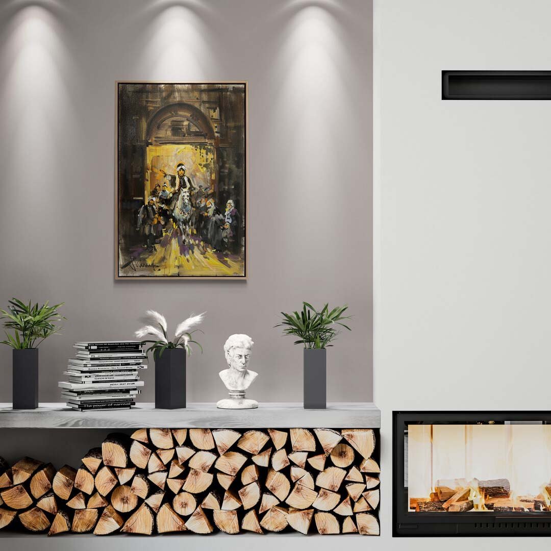 Halkı Selamlama Yağlı Boya Tablosu