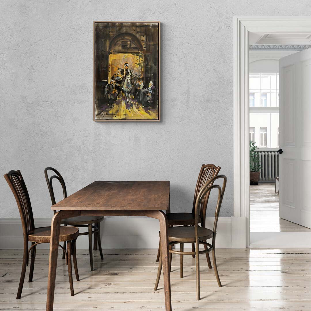 Halkı Selamlama Yağlı Boya Tablosu