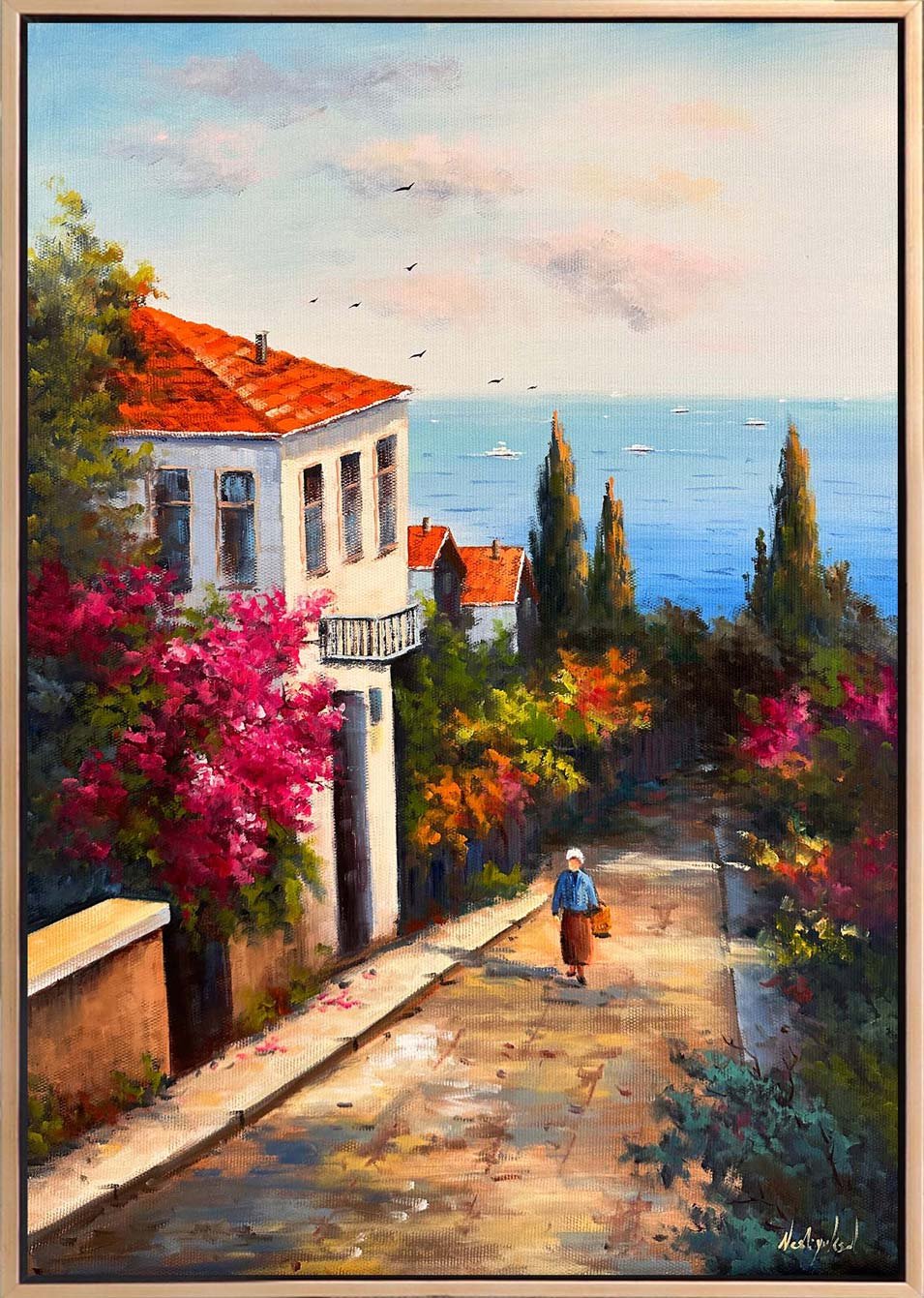 Sessiz Sokaklar Yağlı Boya Tablosu