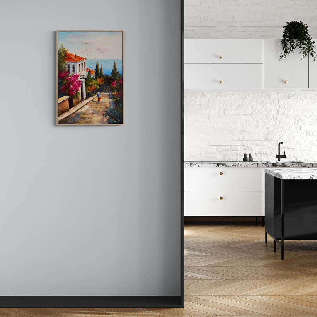 Sessiz Sokaklar Yağlı Boya Tablosu