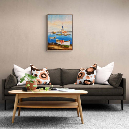 Kıyıda Mola Yağlı Boya Tablosu