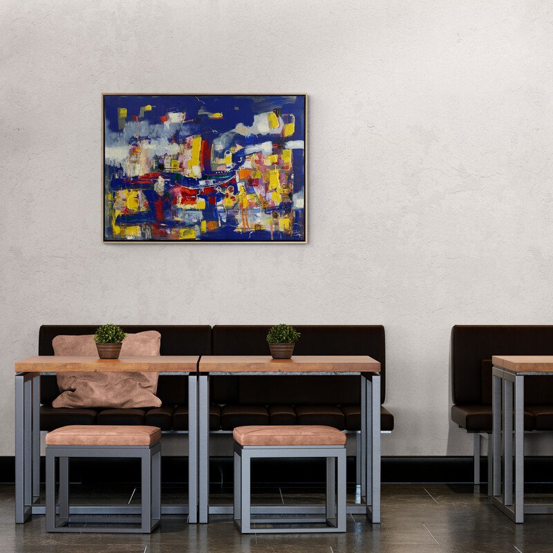 Duyguların Karmaşık Dokusu Yağlı Boya Tablosu