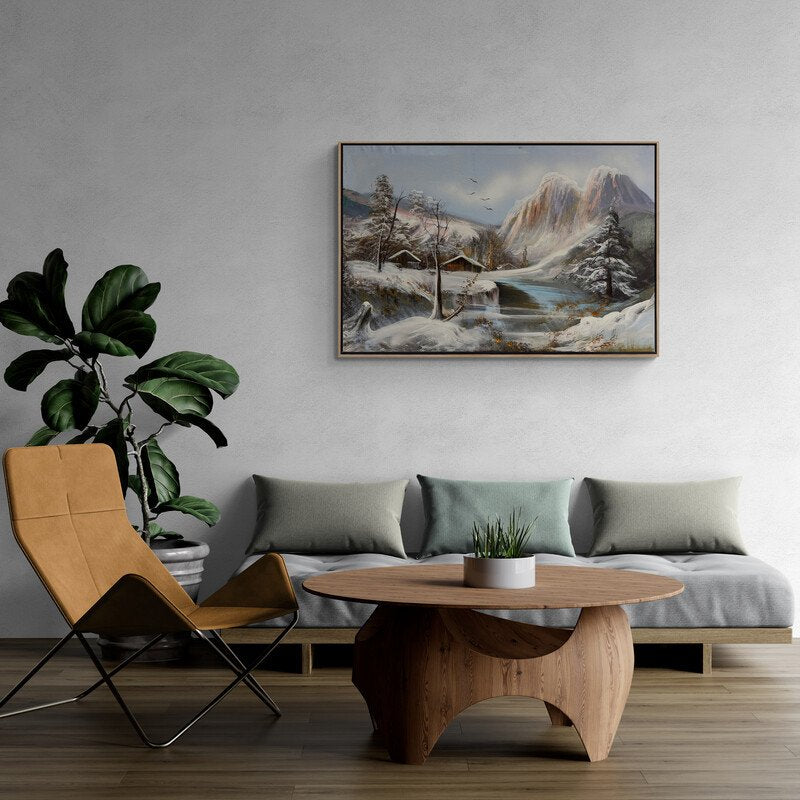 Karlı Zirveler Yağlı Boya Tablosu