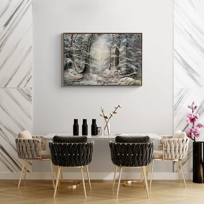 Kışın İzleri Yağlı Boya Tablosu