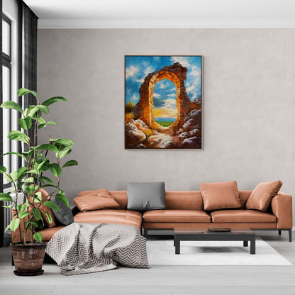 Sonsuzluk Kapısının Ötesi Yağlı Boya Tablosu